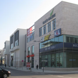 Neubau des neuen Einkaufszentrum Glacis-Galerie in Neu Ulm