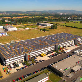 Leistungsplanung durch das Ingenieurbüro Klöffel für die Photovoltaikanlage des Logistikparks Kelsterbach